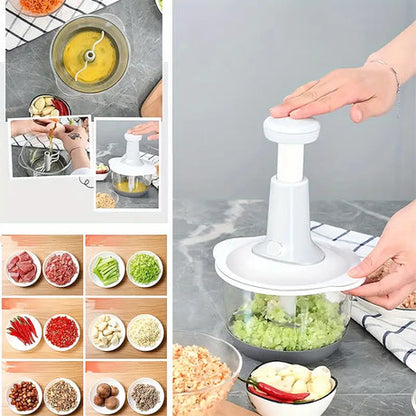 Manual Hand Push Multifunctional Chopper